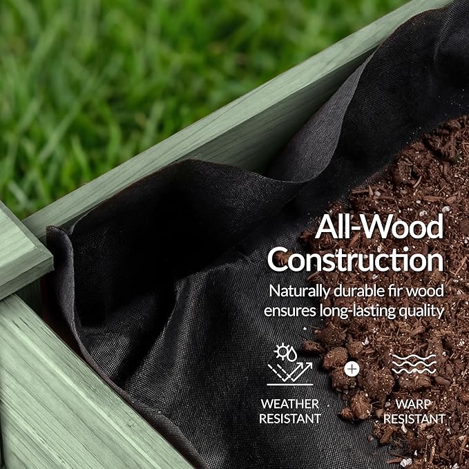 Best Choice Products 48x24x30in Raised Garden Bed, Elevated Wood Planter Box - Image 6