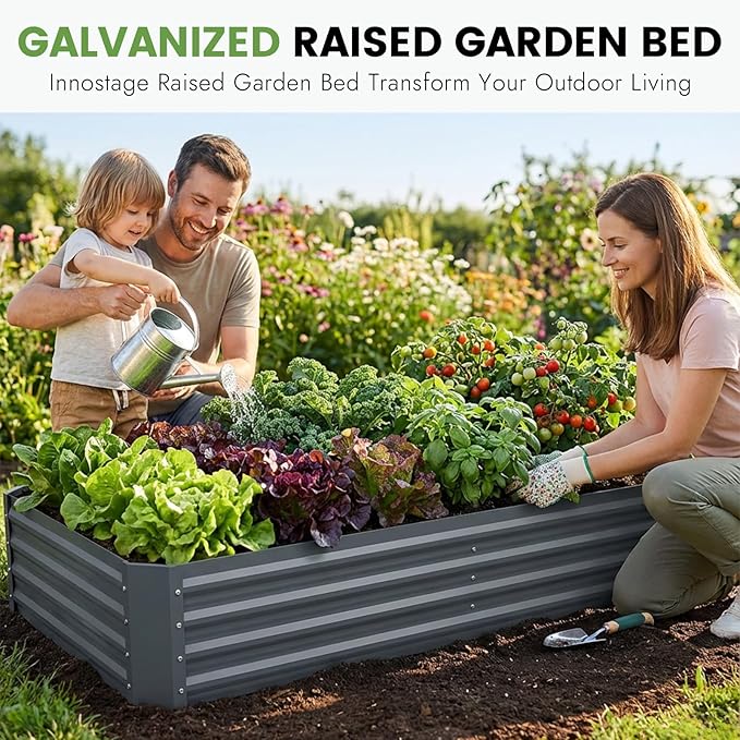 INNO STAGE Galvanized Raised Garden Bed Kit, Rust-Resistant & Easy Assembly - Image 2