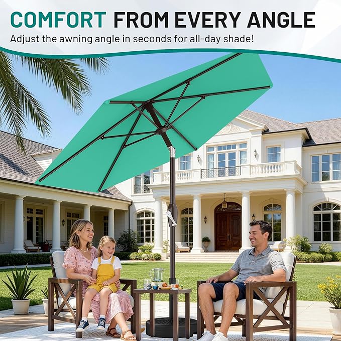 AreShark 7.5FT Patio Umbrella Table Market Umbrella - Image 4