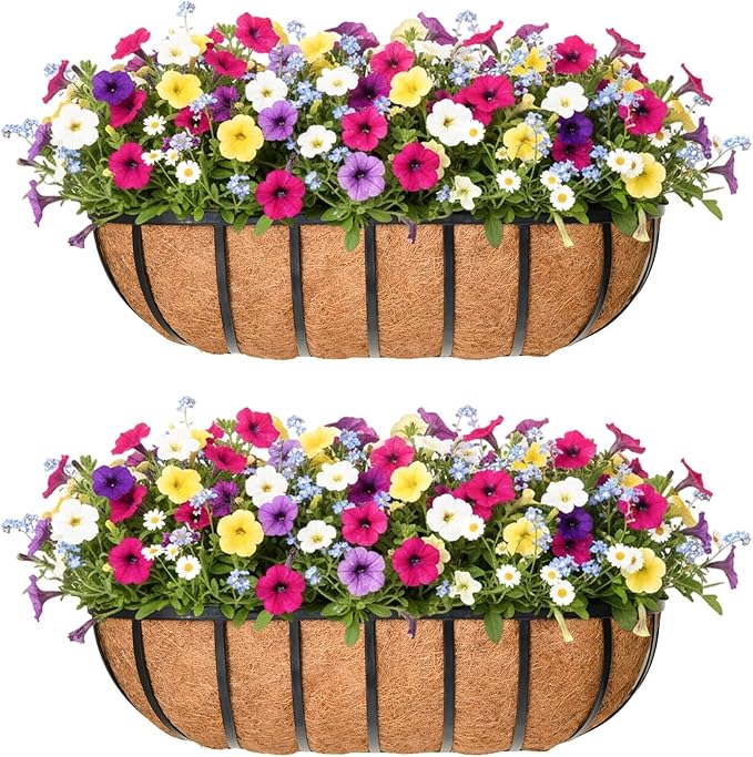 36'' Window Box Railing Planter by Qusuxi