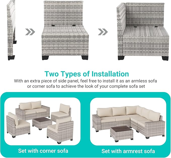 9-Piece Outdoor Patio Furniture Set - Image 3