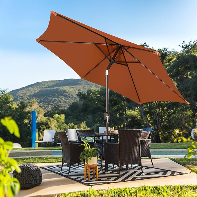 Blissun 7.5 ft Patio Umbrella, Yard Umbrella, Outdoor Market Umbrella - Image 7