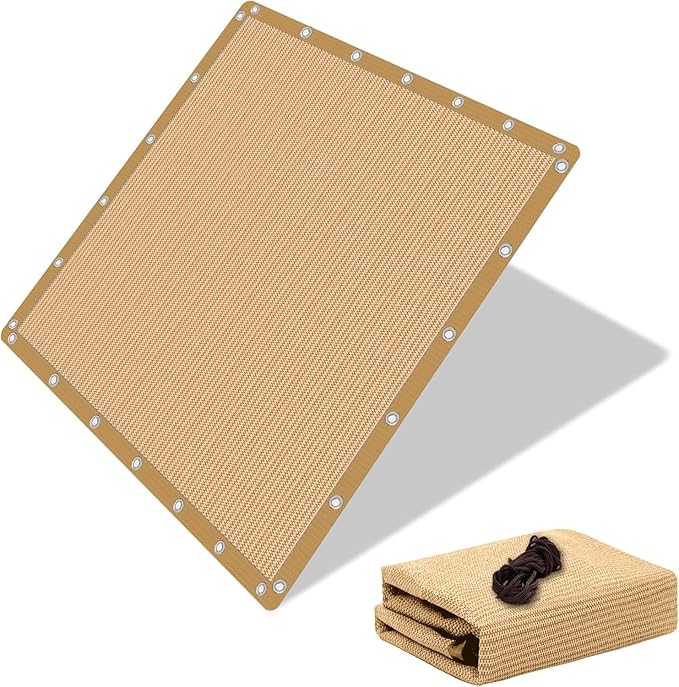 90% Shade Cloth Sun Shade Fabric Privacy Screen Shade Cover by eMERIT