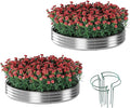 Galvanized Metal Planter Round Raised Garden Bed Kit by ZFHgarden