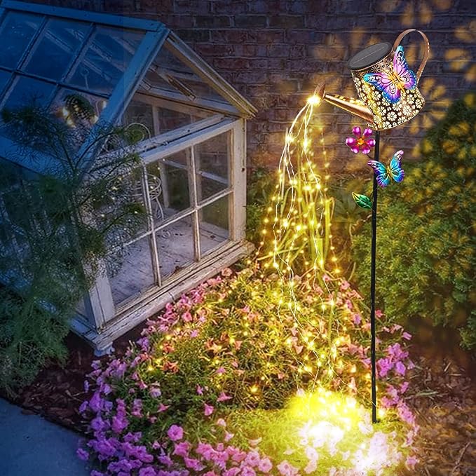 Solar Watering Can with Lights Outdoor Garden - Image 6