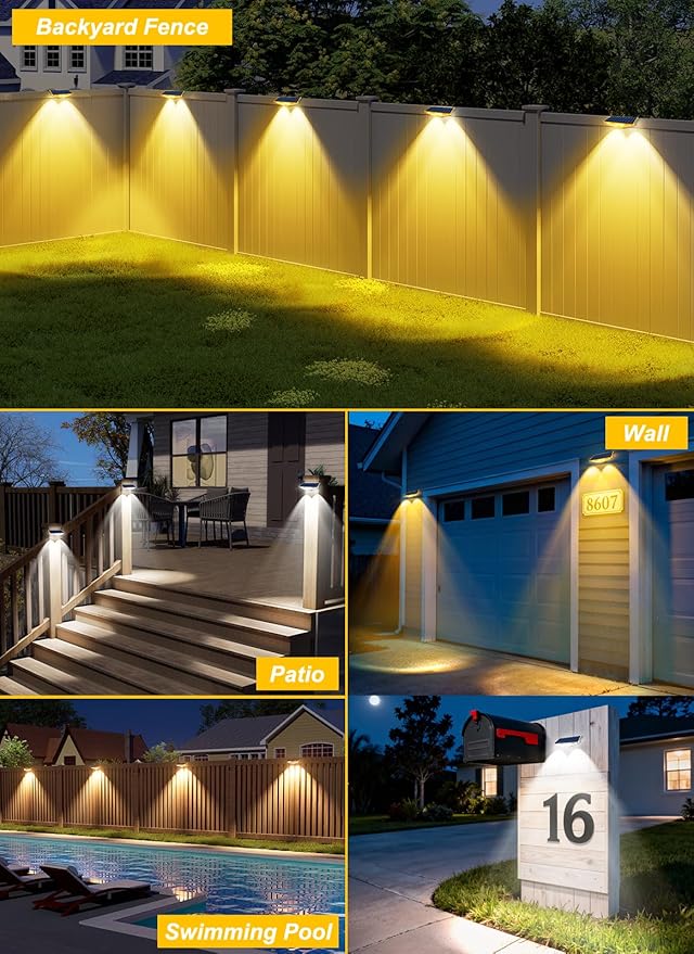 Solar Fence Lights Outdoor - Image 7