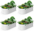 A ANLEOLIFE 4-Set 8X4X2 ft Galvanized Raised Garden Bed Kit, Oval Metal Deep by AAnleolife