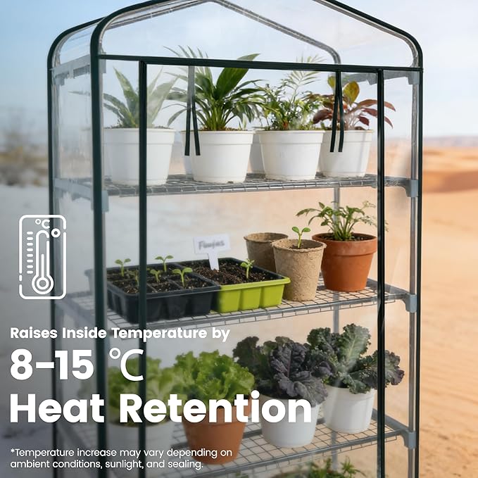 Worth Garden 5 Tier Mini Greenhouse - Image 3