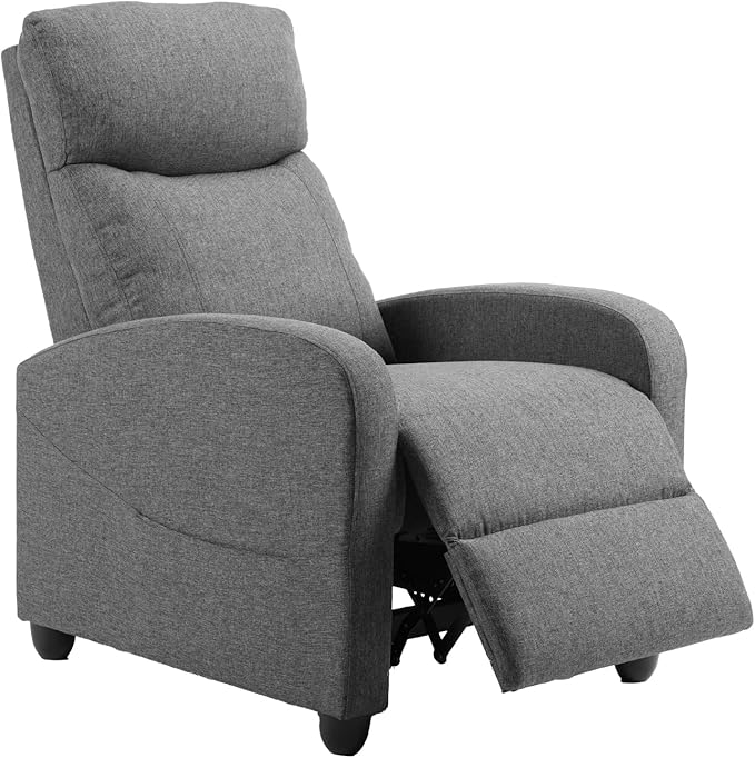 Sweetcrispy Recliner Chair Fabric Recliner Sofa No Massage, Home Theater Seating by Sweetcrispy