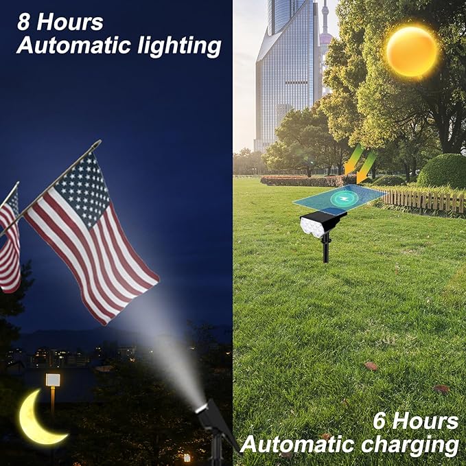 All-New Solar Spot Lights Outdoor Waterproof，20 LEDs Solar Tree Lights - Image 4