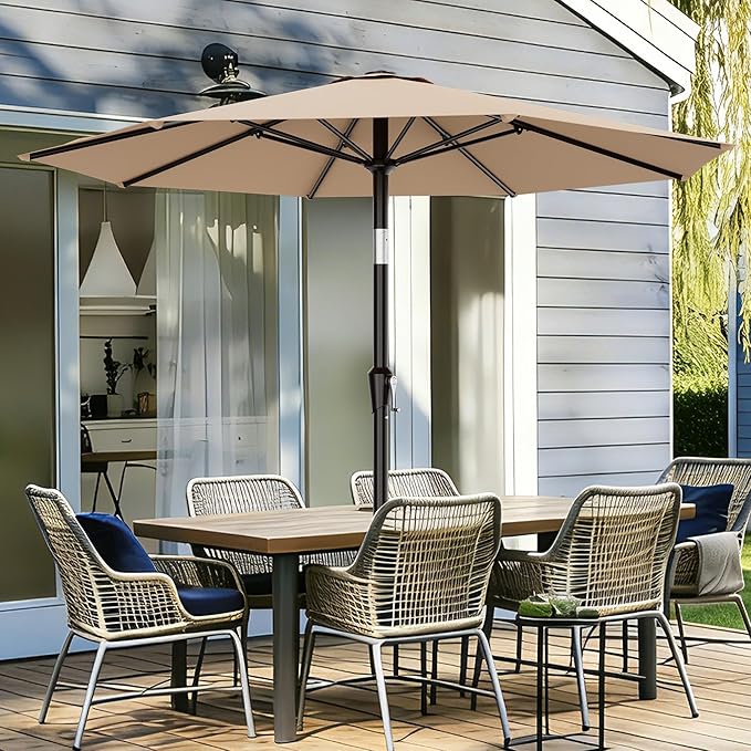 AreShark 9 FT Patio Umbrella for Outdoor, Outdoor Umbrella - Image 2