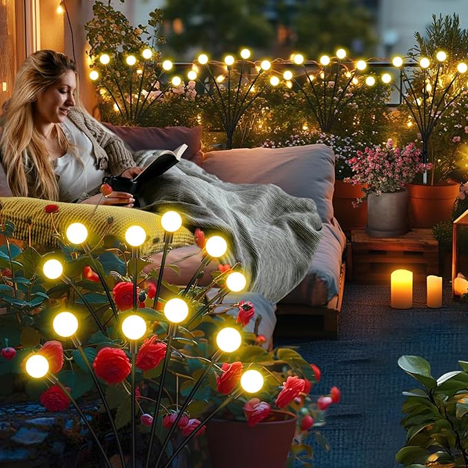 Solar Firefly Lights 16 LED Swaying Outdoor Waterproof Decorative Lights - Image 2