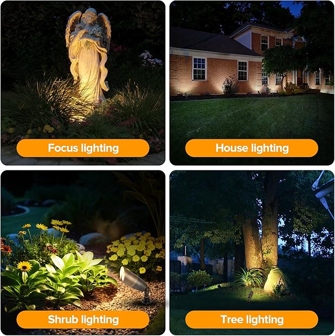 LUTEC Solid Brass Low Voltage Landscape Lighting, 12V Heavy Duty Waterproof - Image 7