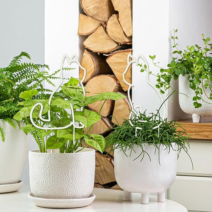Cat-Shaped Small Trellis for Potted Plants, 13 inches Hoya Trellis 2 Pack - Image 5