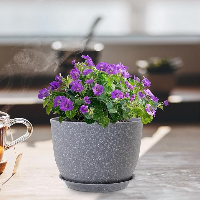 Plant Pots 12 inch, Plastic Planters - Image 6