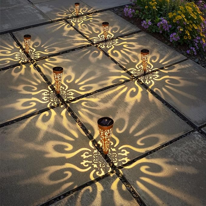 Go2garden 6Pcs Garden Solar Lights Outdoor Stakes Decorative Lighting - Image 2