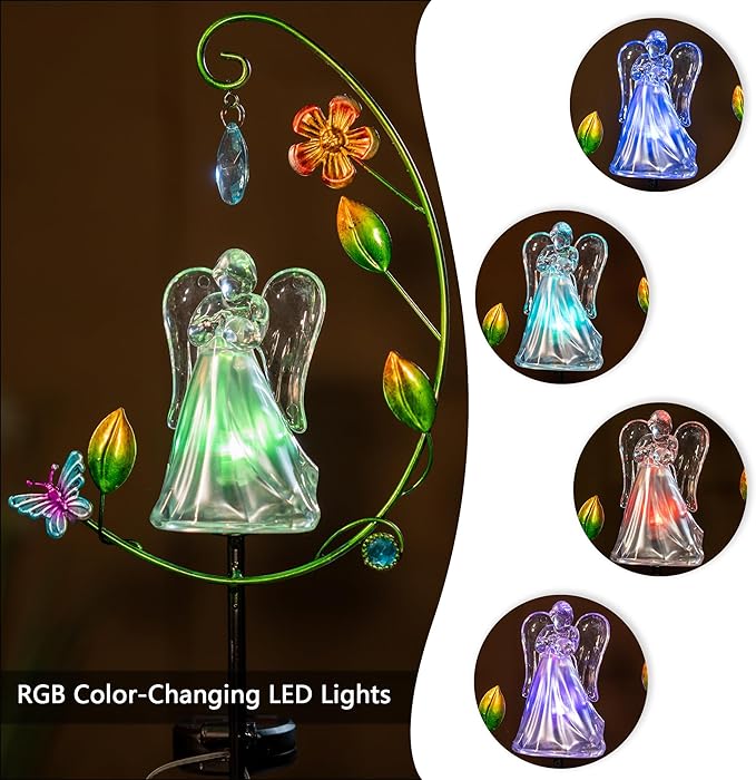 Solar Angel Light for Cemetery Decor - Image 3