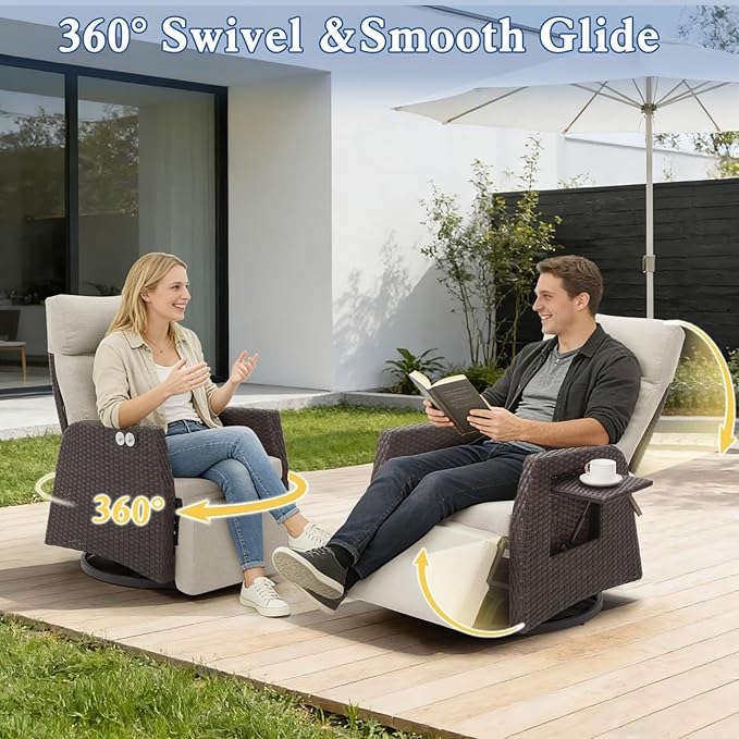 Adjustable Outdoor Recliner Chair - Image 3