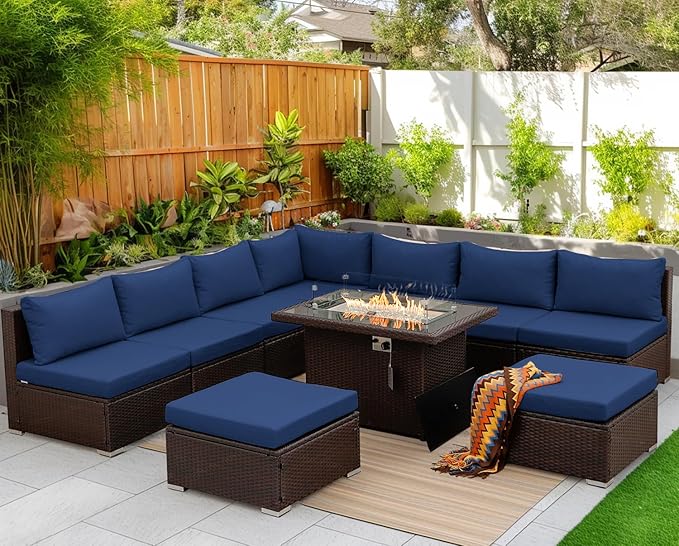 NICESOUL 10 Piece Outdoor Couch Set - Image 2