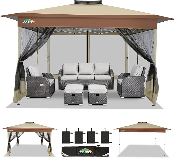 COBIZI 13x13 FT Pop up Gazebo on Clearance by COBIZI