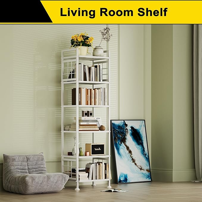 GIOTORENT 6-Wire Standing Storage Shelves, Metal Shelving Unit Pantry Rack - Image 4