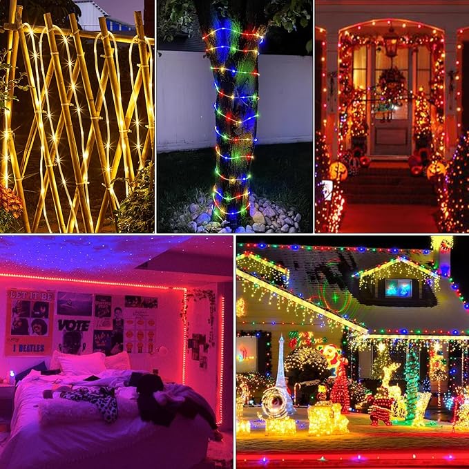 132Ft Rope Lights for Outside, Waterproof 18 Colors Changing Rope Lights Fairy - Image 6