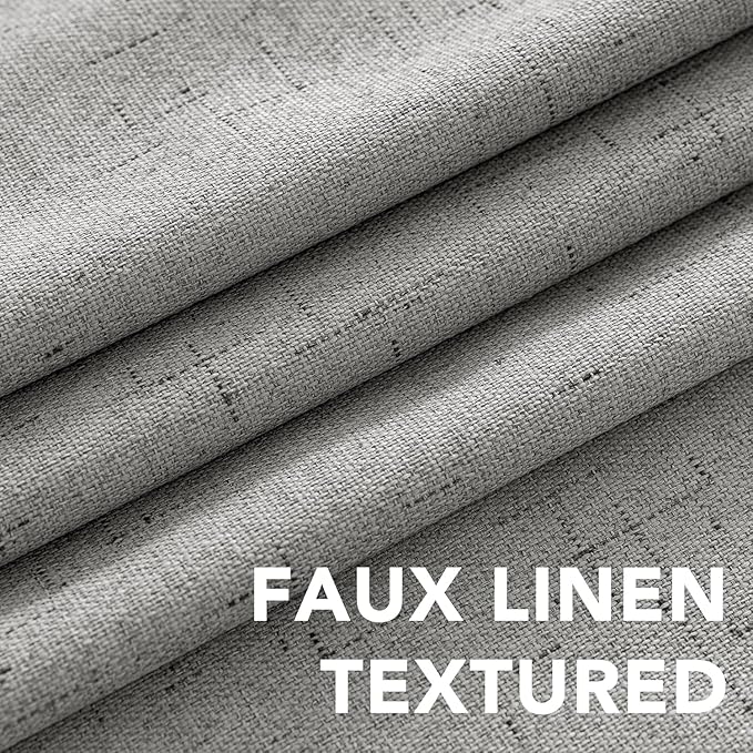 H.VERSAILTEX Linen Curtains 100% Blackout Curtains - Image 4