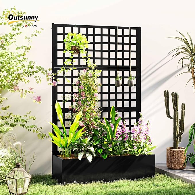 Outsunny Galvanized Raised Garden Bed - Image 2
