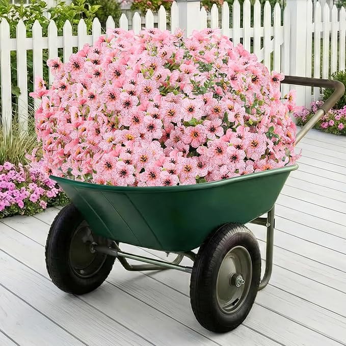 Artificial Flowers for Outdoor Indoor, Silk Flowers No Fade Fake Plastic - Image 3