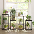 Bamworld Plant Stands Indoor 4 Sets Plant Shelves Outdoor Metal Plant Holder by Bamworld