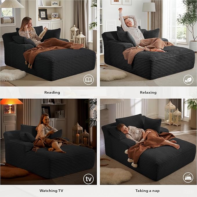 50 Inches Chaise Lounge Indoor, Oversized Chaise Lounge Chair - Image 6