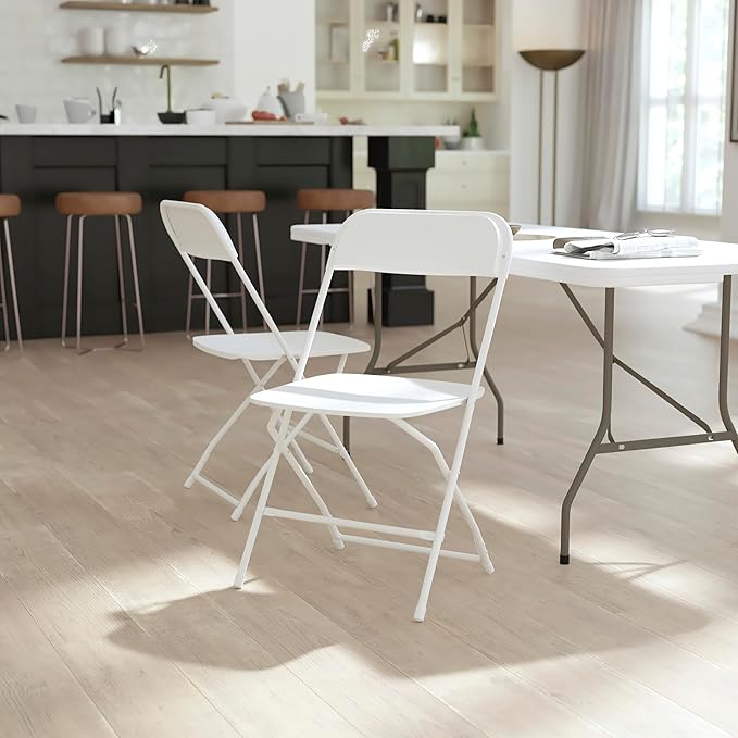Flash Furniture Hercules Series Big & Tall Stackable Plastic Folding Chairs - Image 2