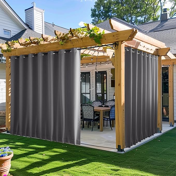NICETOWN 2 Panels Outdoor Curtains by NICETOWN