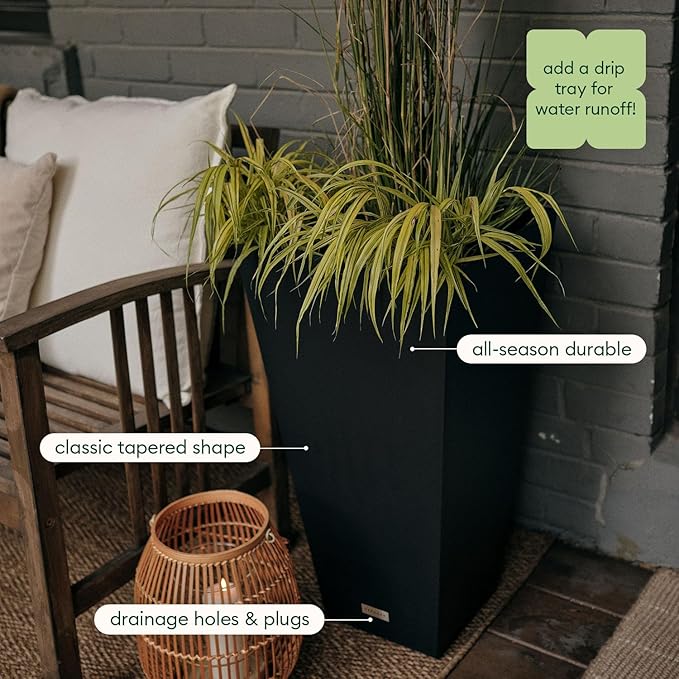Veradek V-Resin Indoor/Outdoor Taper Planter - Image 5