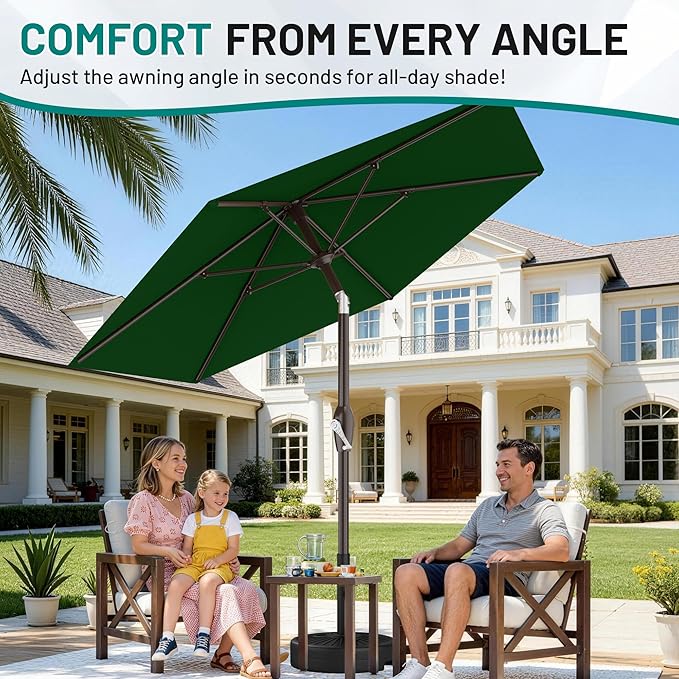 AreShark 7.5FT Patio Umbrella Table Market Umbrella - Image 3