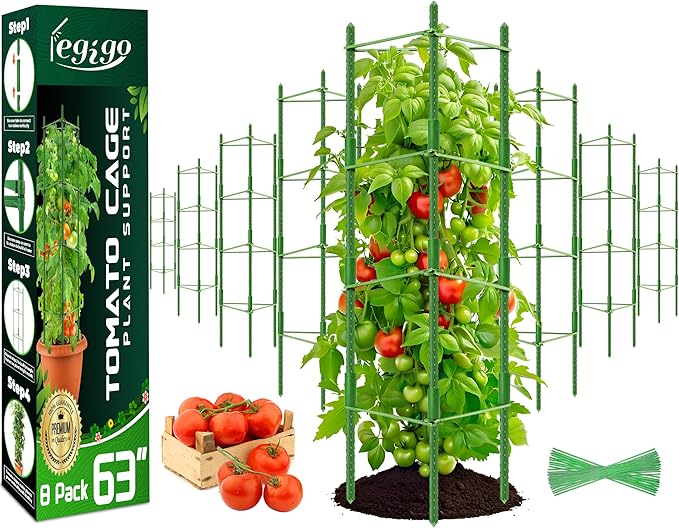 Legigo 8-Pack Up to 63inch Tomato Cages by Legigo