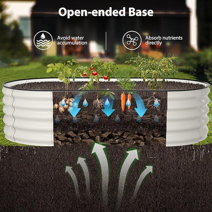 Raised Garden Bed Kit, Large Metal Raised Beds - Image 7