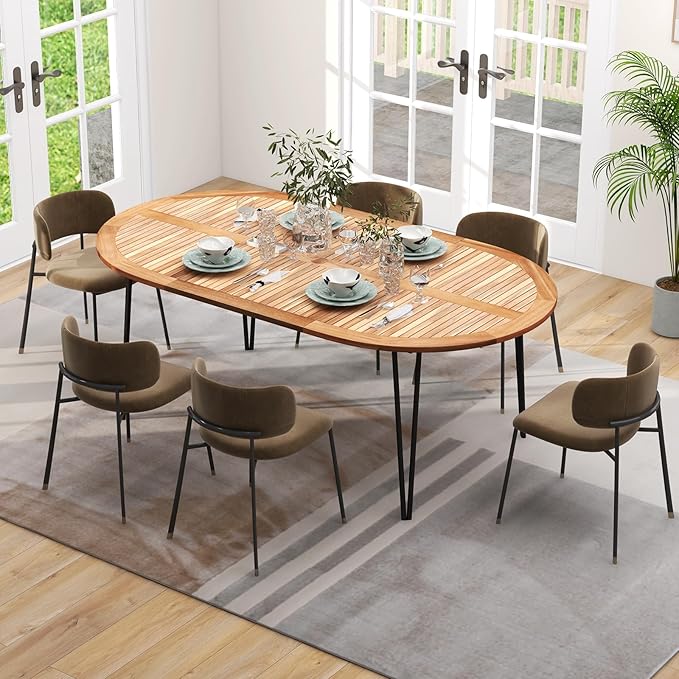 Tangkula 79" Large Patio Dining Table - Image 7