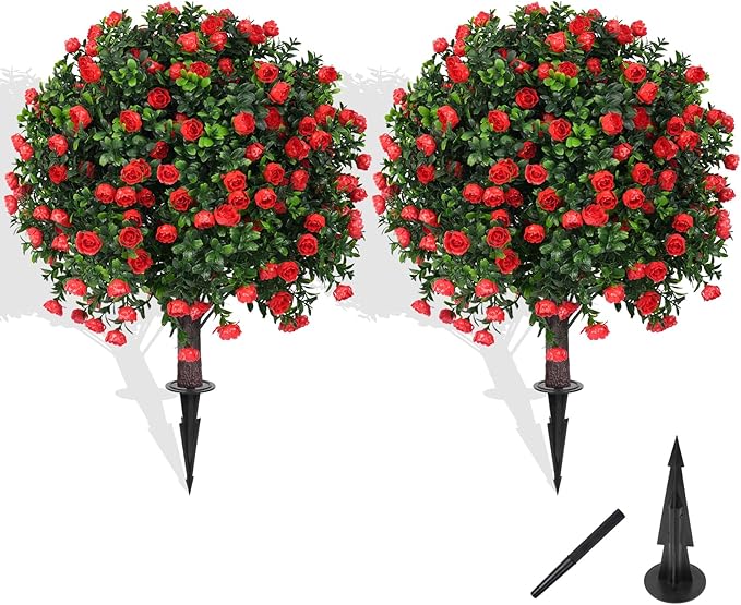 Artificial Boxwood Topiary Tree by FEELTHENEWWORLD