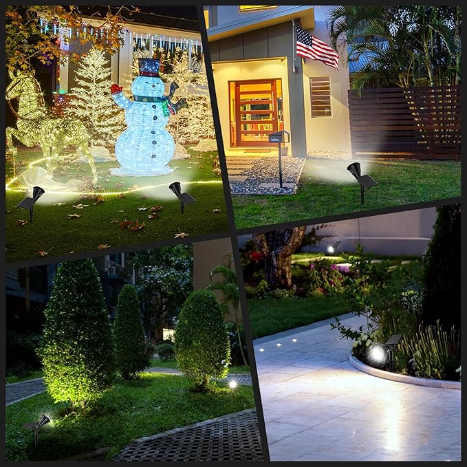 Solar Lights Outdoor, Ultra Bright 21 LEDs IP67 Waterproof Landscape Lighting - Image 6