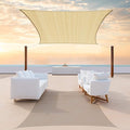 ColourTree TAPR1616 Custom Size 6' x 23' Beige Sun Shade Sail Canopy UV Block by ColourTree
