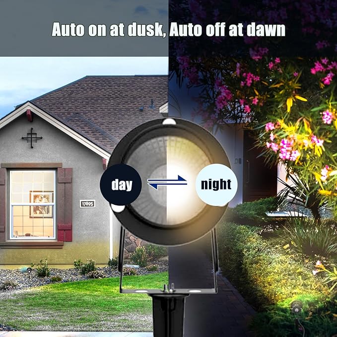 20W Dusk to Dawn Led Outdoor Light 120V 3000K 2000lm Warm White LED Spot Lights - Image 3