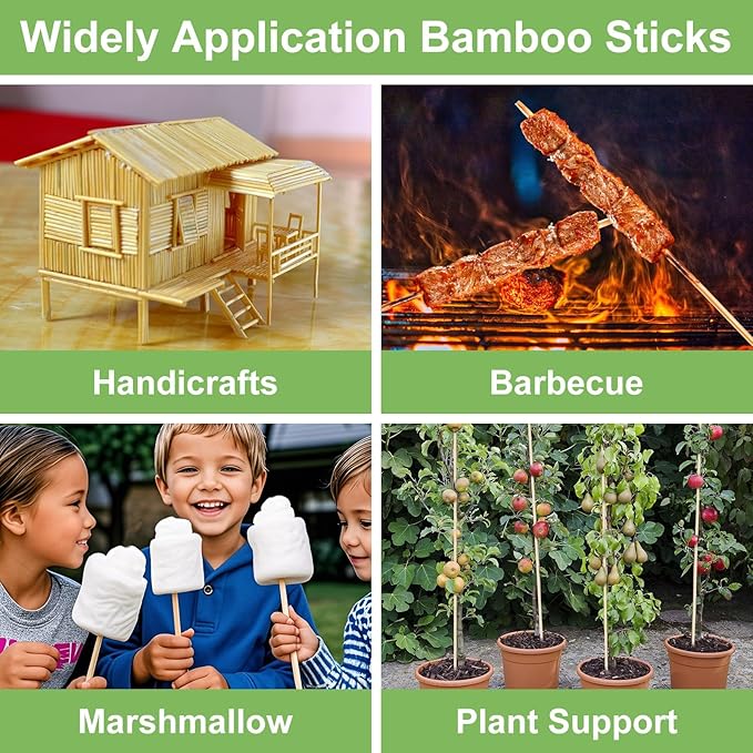 120 PCS Bamboo Plant Stakes 18 Inch, Wood Plant Support - Image 7
