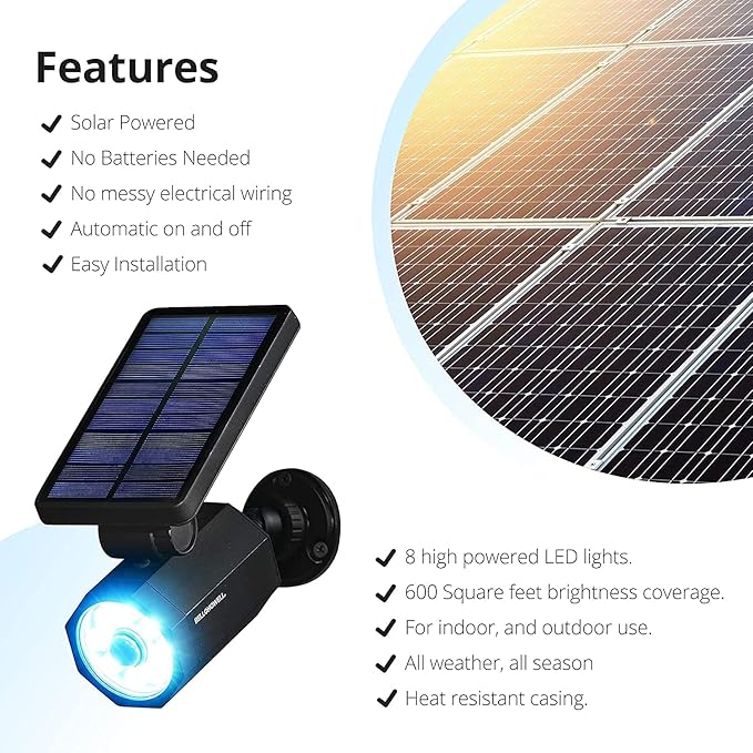 Bell+Howell Bionic Spotlight Deluxe Solar-Powered Spot Light 25 Feet Motion - Image 4