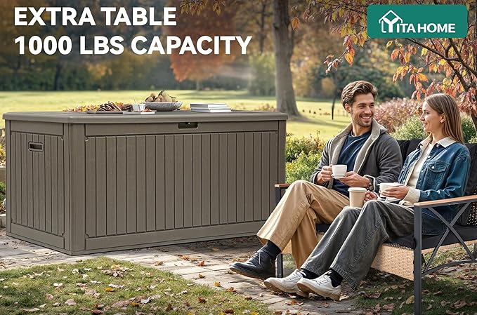 YITAHOME 260 Gallon Large Deck Box - Image 3