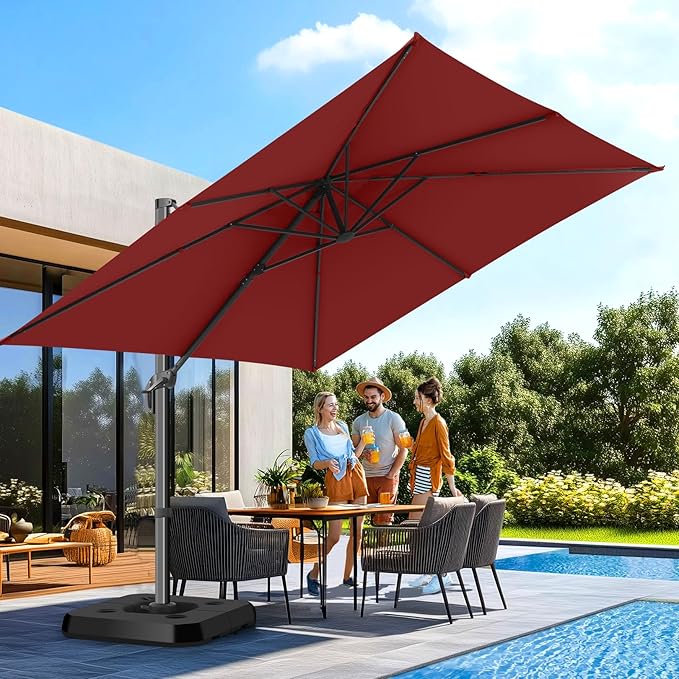 HOTEEL10x10ft Patio Umbrella Cantilever Umbrellas - Image 2