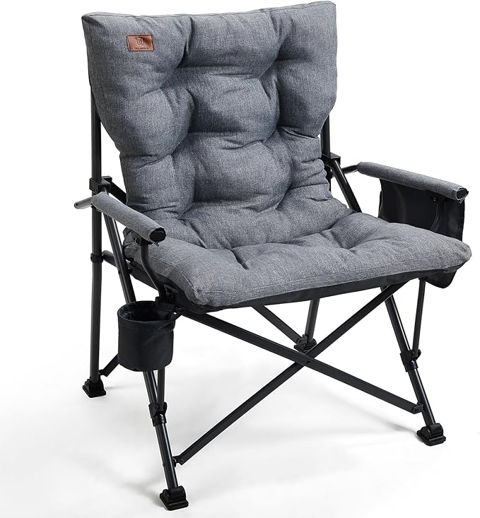 EVER ADVANCED Padded Oversized Folding Camping Chair by EVERADVANCED