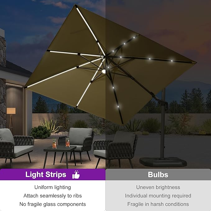 PURPLE LEAF 10 Feet Patio Umbrella - Image 2