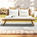 Idzo Lucille Updated 800lbs Capacity Acacia Patio Loveseat, FSC Certified 2 by Idzo