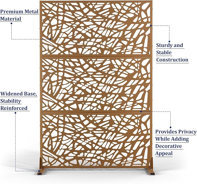 Outdoor Privacy Screen, Freestanding Privacy Fence Panels - Image 4